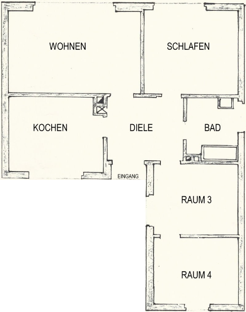 Der Grundriss des Erdgeschosses