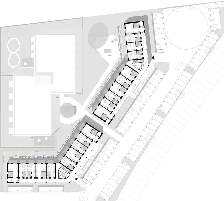 Lageplan der Apartment-Anlage