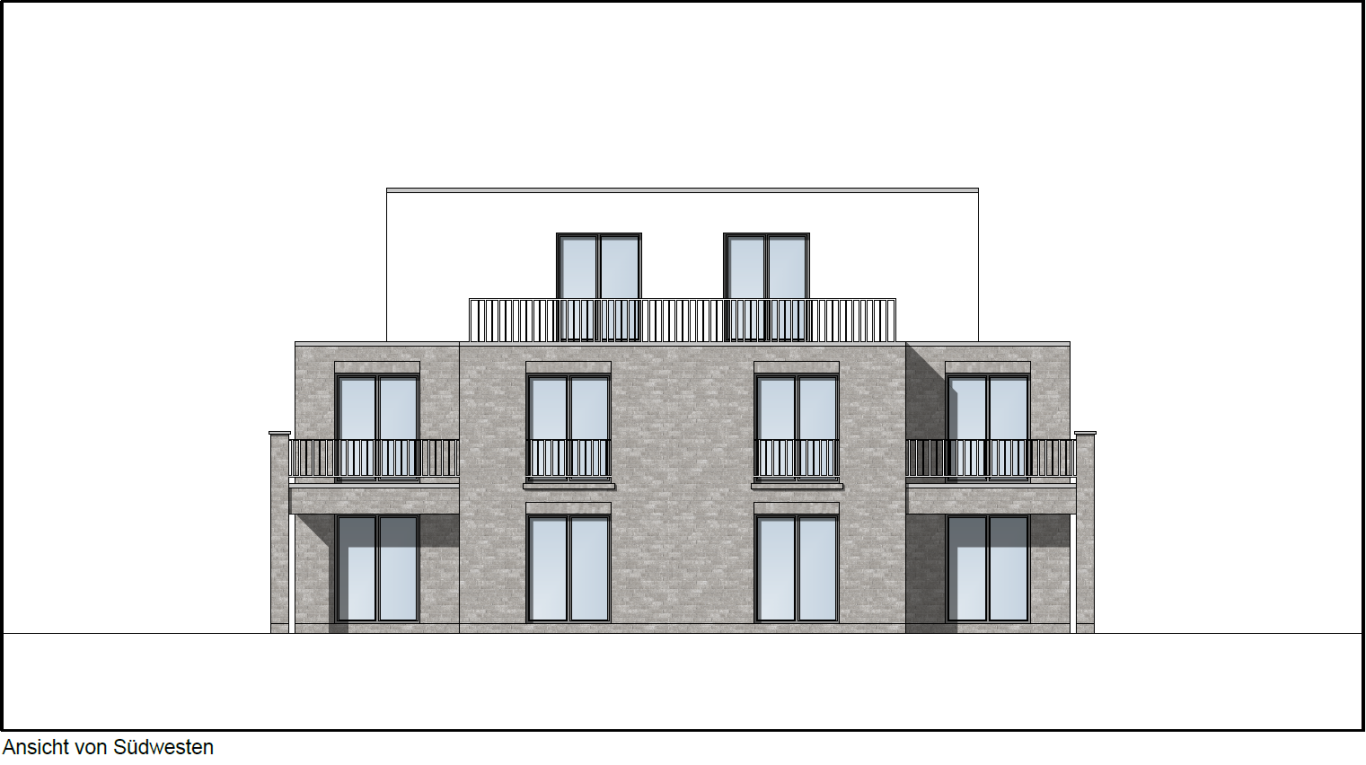 Ansicht von Südwesten Gebäude-Ansicht von Südwesten