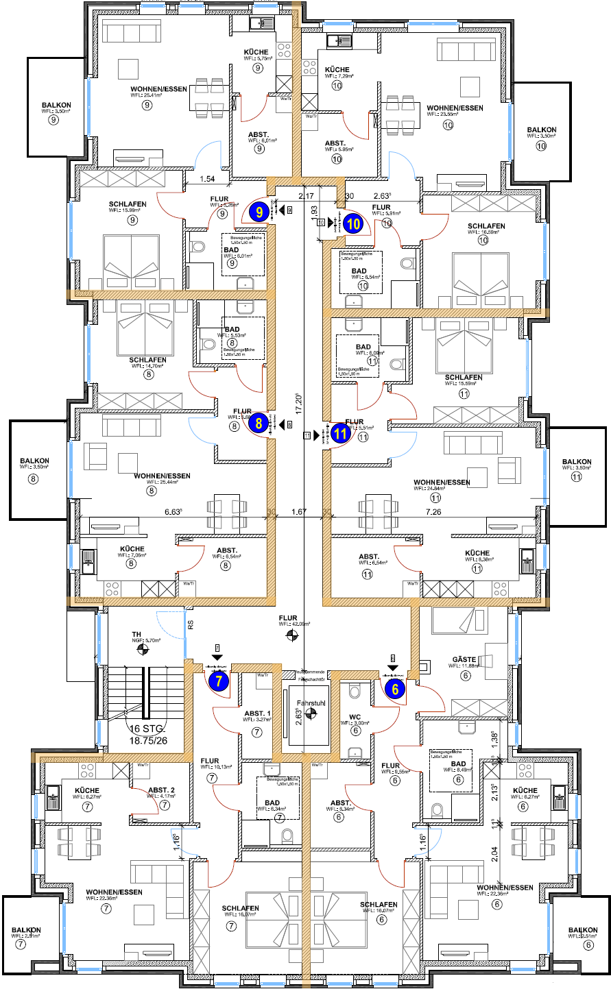Das komplette 1. Obergeschoss