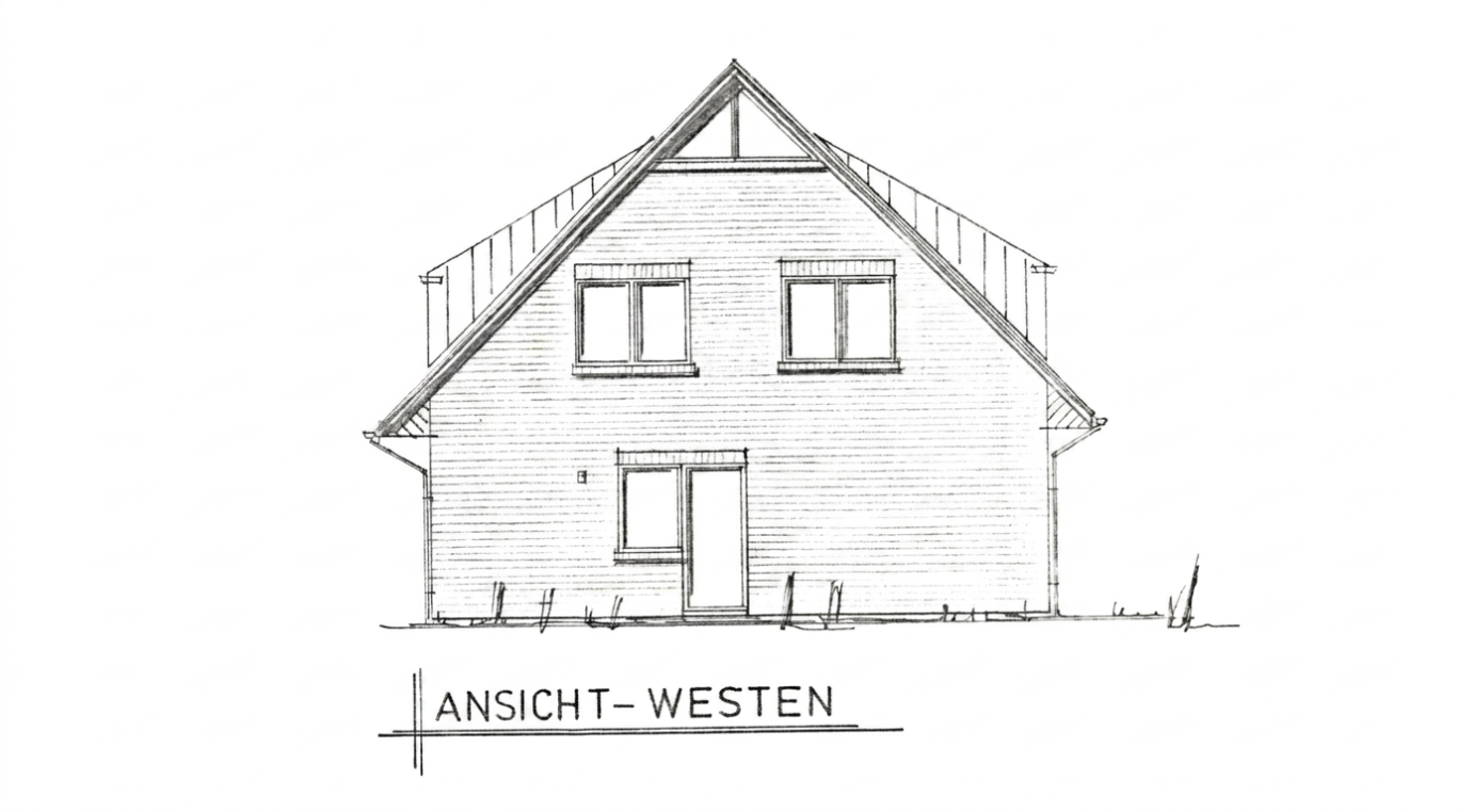 Westliche Gebäudeansicht Westliche Gebäudeansicht