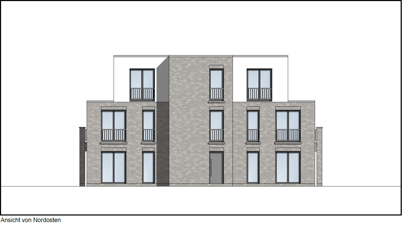 Ansicht von Nordosten Gebäude-Ansicht von Nordosten
