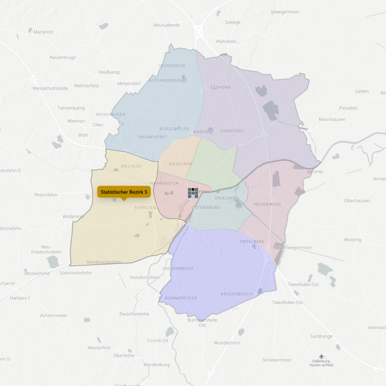 Der statistische Bezirk 5 der Stadt Oldenburg Der statistische Bezirk 5 der Stadt Oldenburg