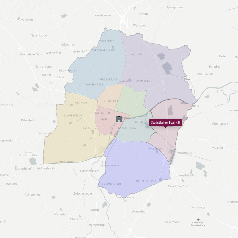 Der statistische Bezirk 8 der Stadt Oldenburg Der statistische Bezirk 8 der Stadt Oldenburg