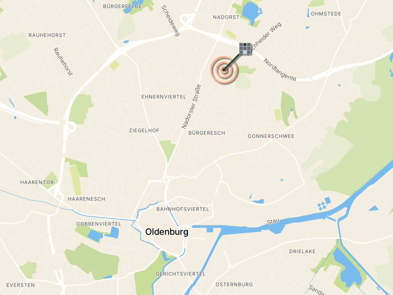 Die gute Lage der Eigentumswohnung in Oldenburg / Donnerschwee Die gute Lage der Eigentumswohnung in Oldenburg / Donnerschwee